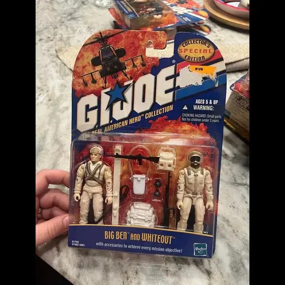 2000 HASBRO GI Joe BIG BEN And WHITEOUT Action Figures Factory Sealed in Box - Picture 1 of 9